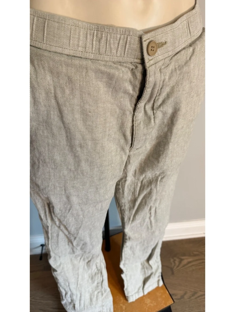 Tommy Bahama Men's Casual Linen Pants Beige Size Medium